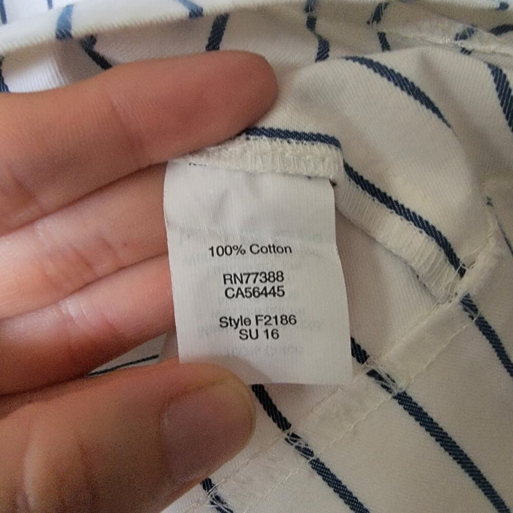 Madewell Harbor Lace-Up Neckline Minimalist Normcore Capsule Short Sleeve Dress - Picture 9 of 11